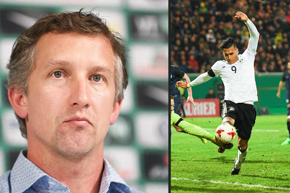 Werder Bremen- Manager Frank Baumann möchte Davie Selke (22) wieder zurück in seinen Verein holen.