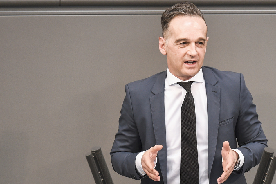 Heiko Maas (54, SPD), Außenminister, spricht bei einer Sitzung des Bundestags. Die Querdenker-Demo hat er gerügt.