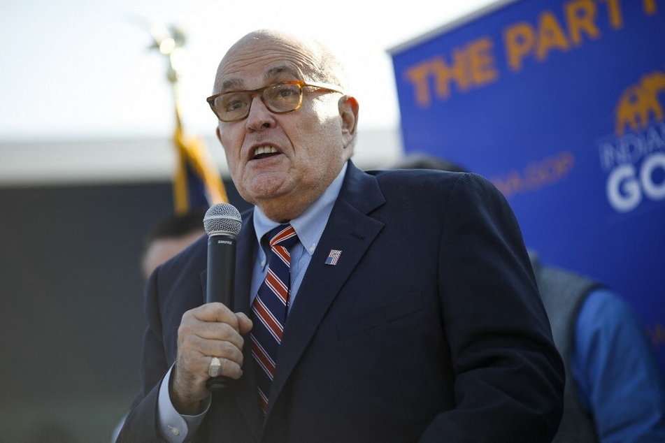 Former NYC mayor Rudy Giuliani fired back at Eric Adams at a press conference on Tuesday.