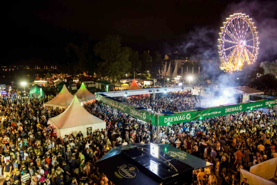 Dieses Jahr findet Ihr das DREWAG-Party-Areal auf dem Volksfestgelände Pieschener Allee (hinter der Marienbrücke).
