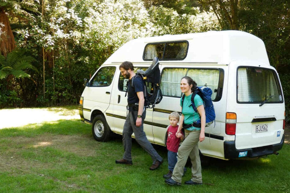 Der kleine Camper-Van ersetzte die "vier Wände".