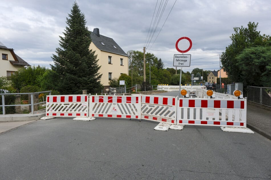 Die Vollsperrung der Oberen Hauptstraße löste Anfang September Protest bei Anwohnern aus.