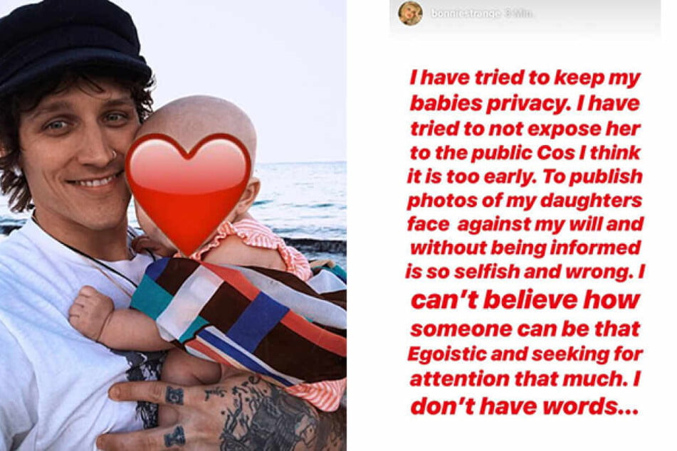 Bonnie Strange (32) kann es nicht fassen: Ihr Ex-Freund, Musiker Leebo Freeman (30) hat das Gesicht ihrer Tochter auf Instagram gezeigt.