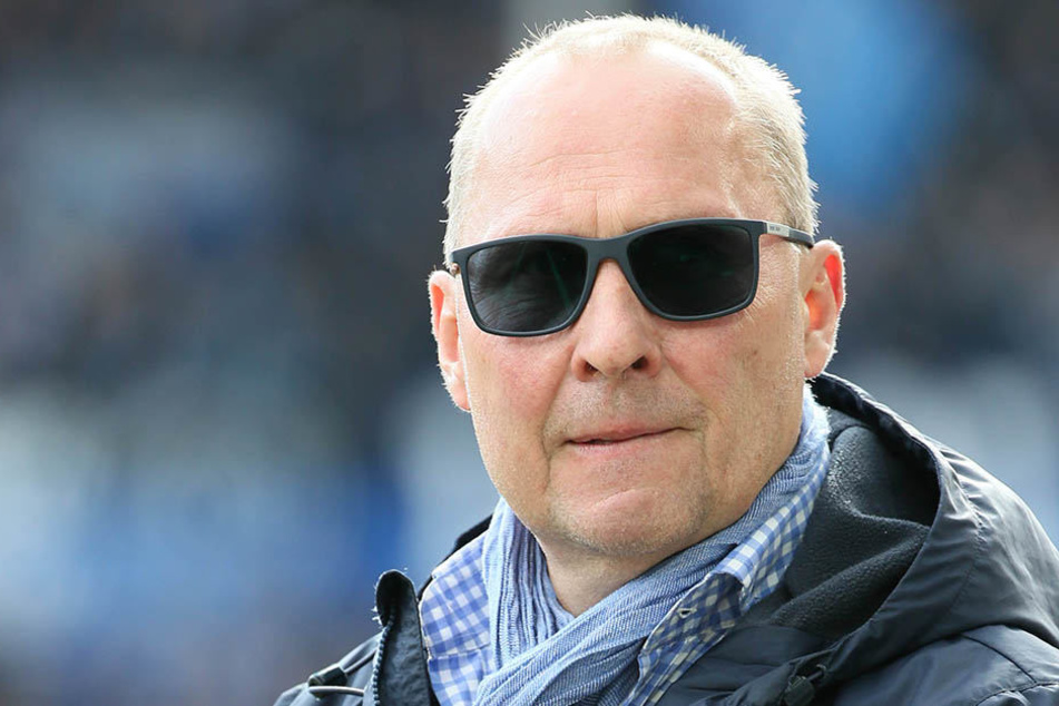 Aue-Präsident Helge Loenhardt war gegen Bielefeld auch im Stadion.