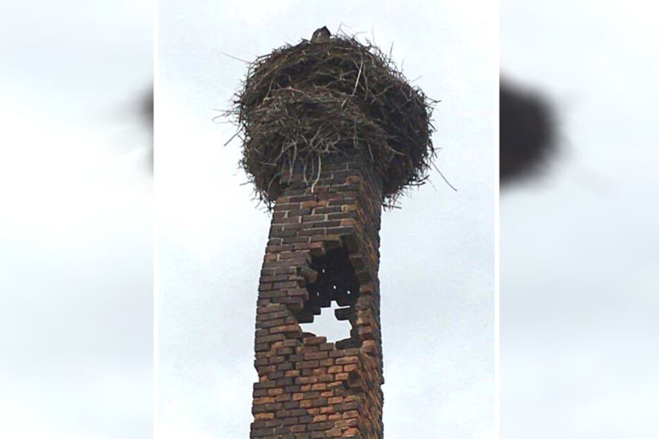 Per Facebook wird derzeit nach einer Firma gesucht, die den Schornstein reparieren könnte.