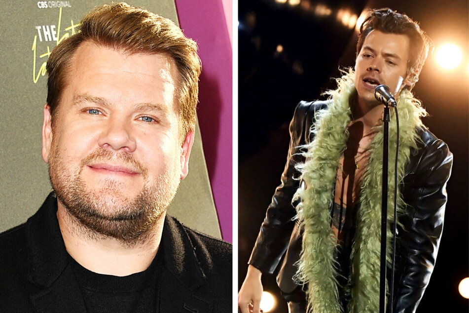 James Corden and Harry Styles teamed up to film the music video for the song Daylight.