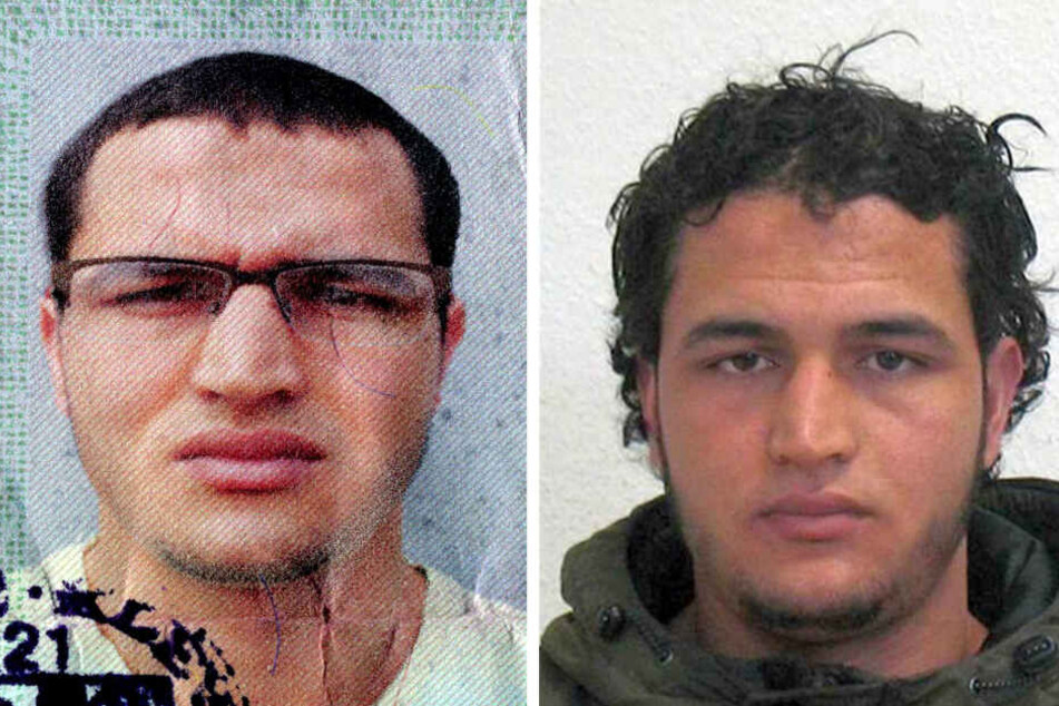 Die Bildkombo zeigt die am 21.12.2016 vom Bundeskriminalamt (BKA) veröffentlichten Fahndungsfotos von Anis Amri.