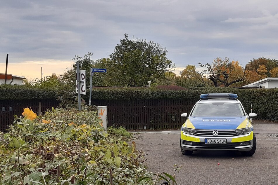 Die Polizei musste in einen Kleingarten in Stötteritz ausrücken.