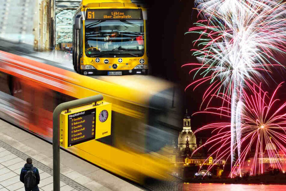 Dresden: So fahren Bus und Bahn an Silvester
