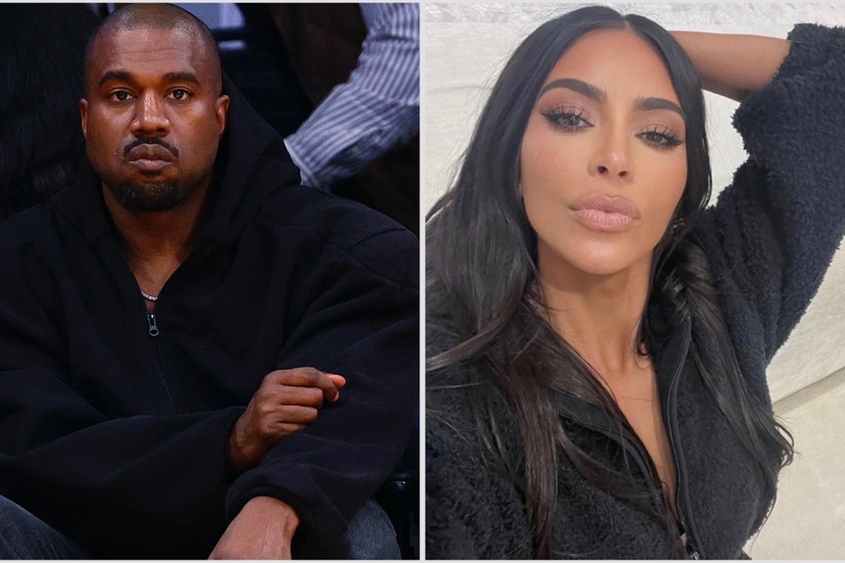 Unbothered? Kim Kardashian (r.) is reportedly ignoring her ex-husband Kanye "Ye" West's alleged marriage.