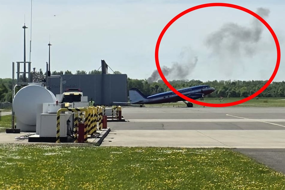 Die Einsatzkräfte konnten am Flugplatz nur die Rauchsäule ausmachen. Um die Absturzstelle genau zu lokalisieren, wurde diese mithilfe von Zeugenaussagen zunächst eingekreist.