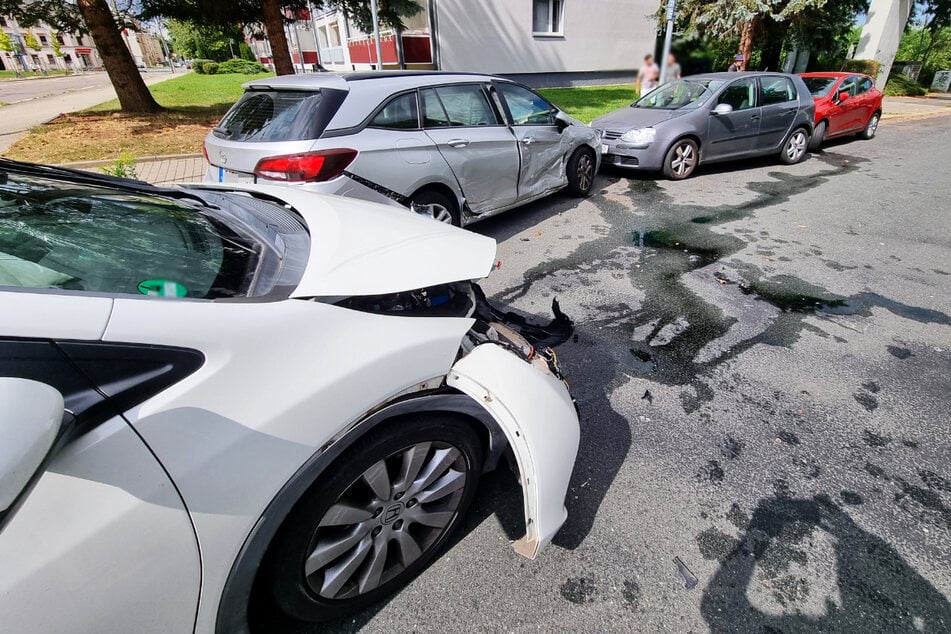 Kreuzungs-Crash im Chemnitzer Lutherviertel