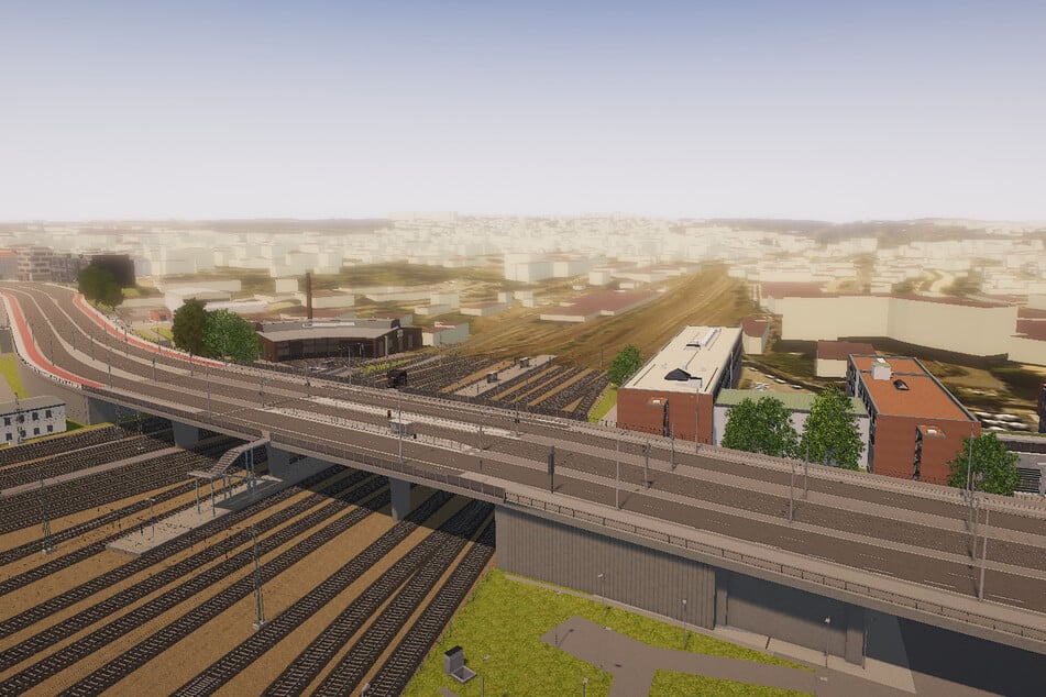 So soll der Neubau später einmal aussehen. Teil des Projekts ist auch die Errichtung eines S-Bahn-Haltepunkts.