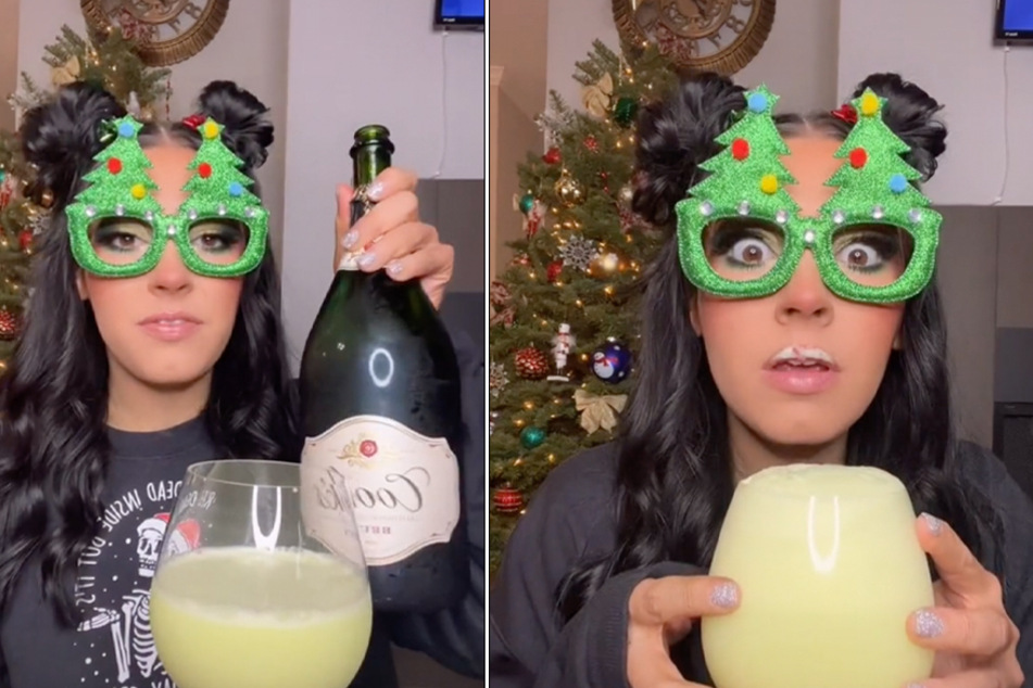 The Grinch mimosa is one way to bring summer into the dead of winter in a Christmas-themed way.