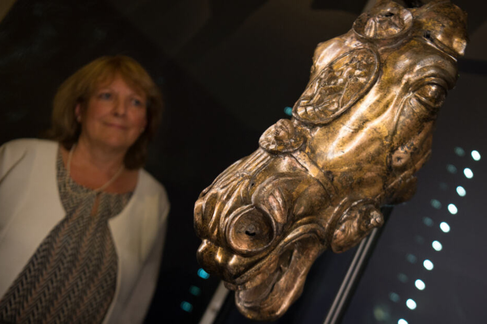 Der vergoldete Pferdekopf steht mittlerweile im Museum.