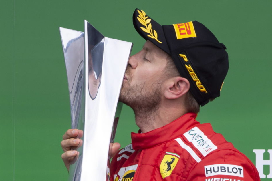 Sebastian Vettel gewann am Ende das Rennen, war aber durch die Flaggen-Panne zunächst verwirrt.