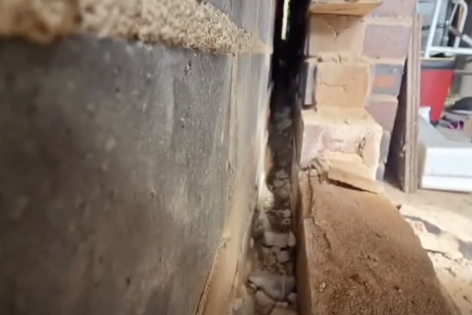 In dieser Spalte saßen die Füchse fest.