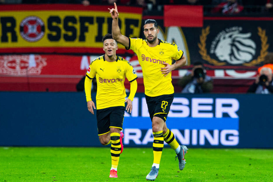 Emre Can (r.) zeigte bei seinem BVB-Startelfdebüt eine gute Leistung und krönte sie an alter Wirkungsstätte mit seinem Tor zum 2:1.