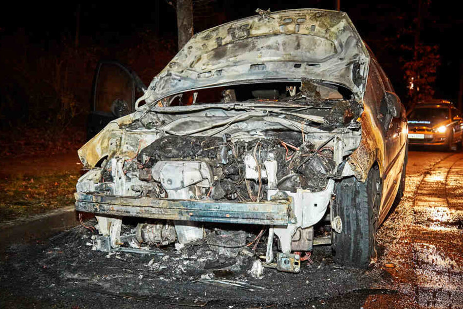 Vom Peugeot blieb nur Schrott.