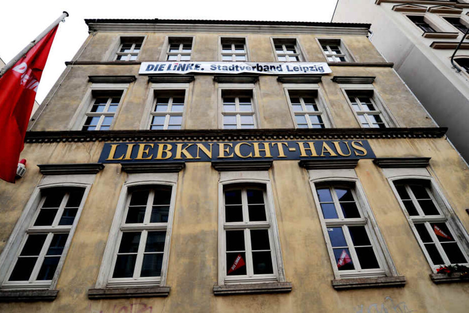 Das Büro des Leipziger Linken-Chefs in der ersten Etage des Liebknecht-Hauses in der Braustraße wurde aufgebrochen und ein Laptop samt vertraulichen Daten entwendet.