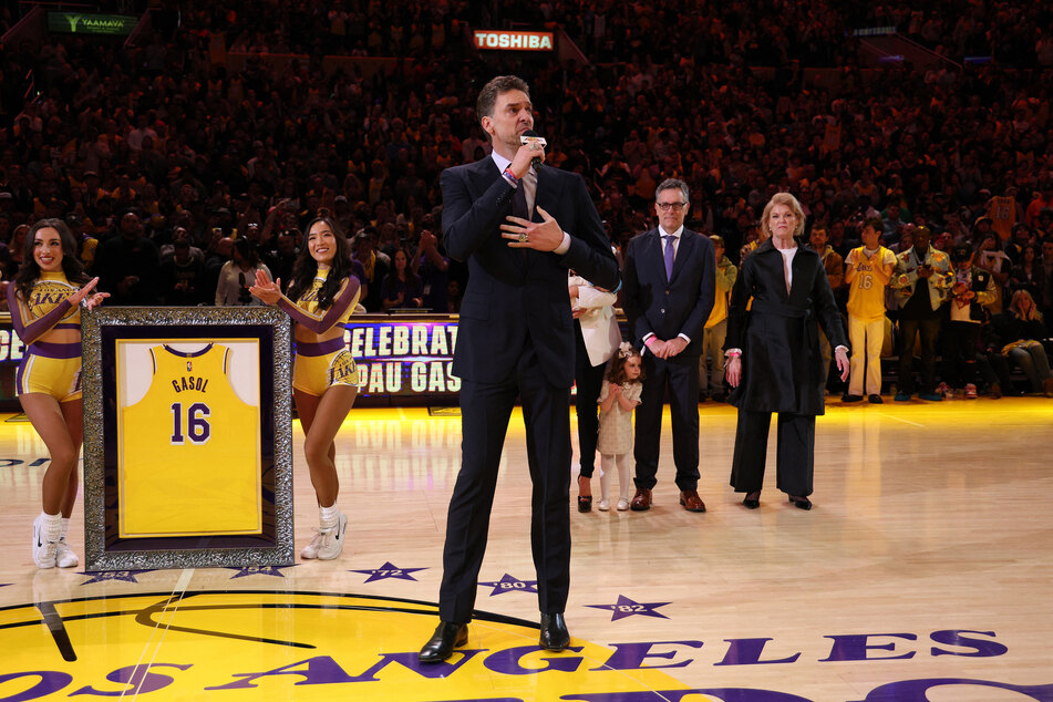 Pau Gasol recently had his number 16 jersey retired into the Los Angeles Lakers rafters, alongside ex-teammate Kobe Bryant.