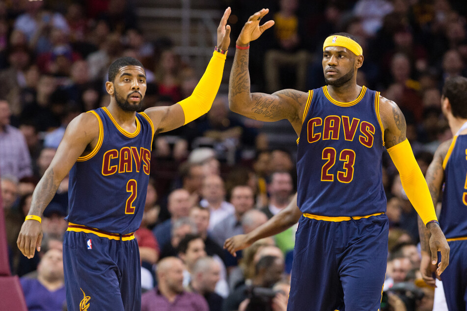 Kyrie Irving and LeBron James played together for the Cleveland Cavaliers, where they won the 2016 NBA championship.