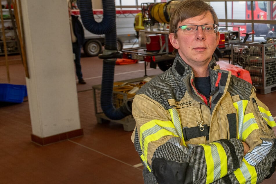 Gemeindewehrleiter Steve Prokop (37) war mit seinen Kollegen im Einsatz. (Archivbild)