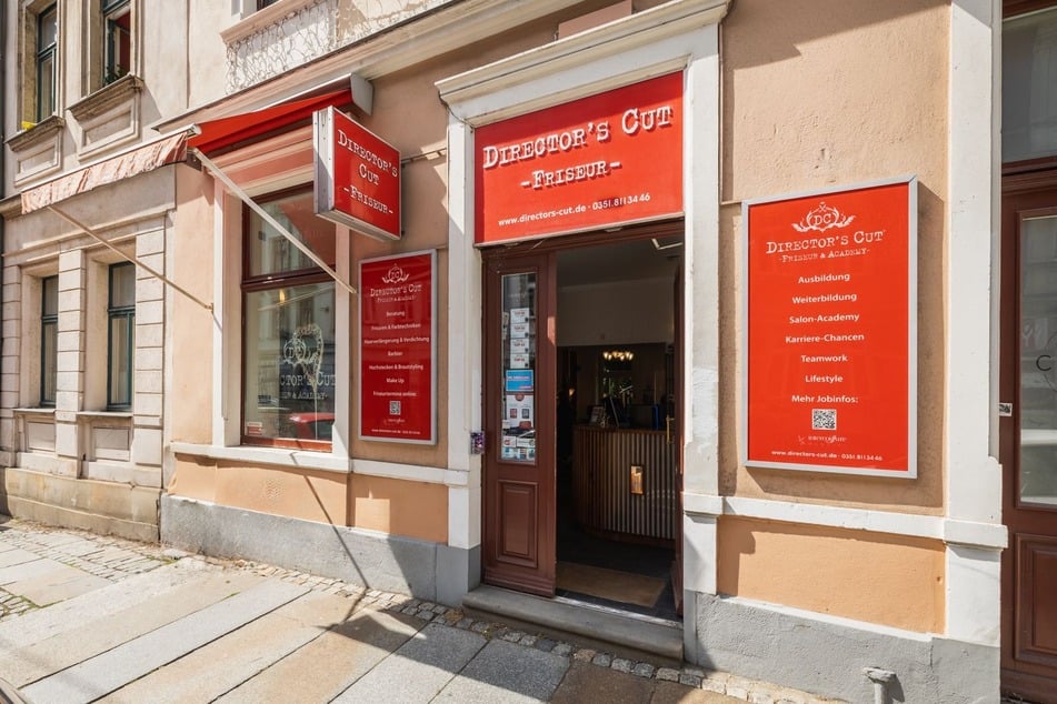 Der Friseursalon auf der Rothenburger Straße.