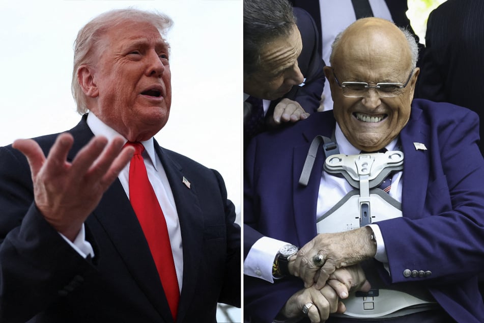 President Donald Trump pardoned disgraced former lawyer Rudy Giuliani (r.) and a slew of other allies involved in attempts to subvert the 2020 election.