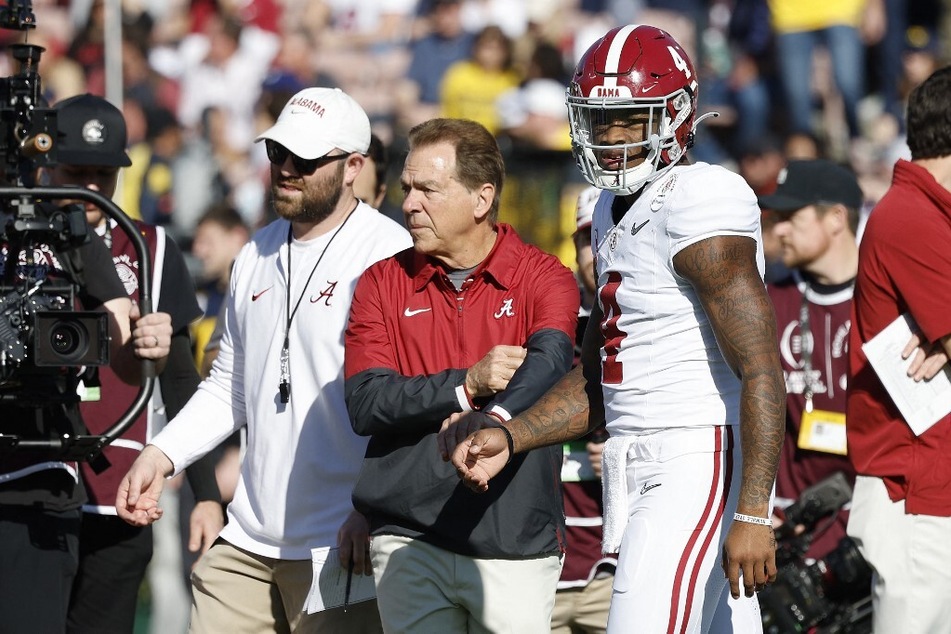 Nick Saban's (c.) recent remarks about "buying players" didn't sit well with fans, who reminded him of his own past actions of allegedly buying players.