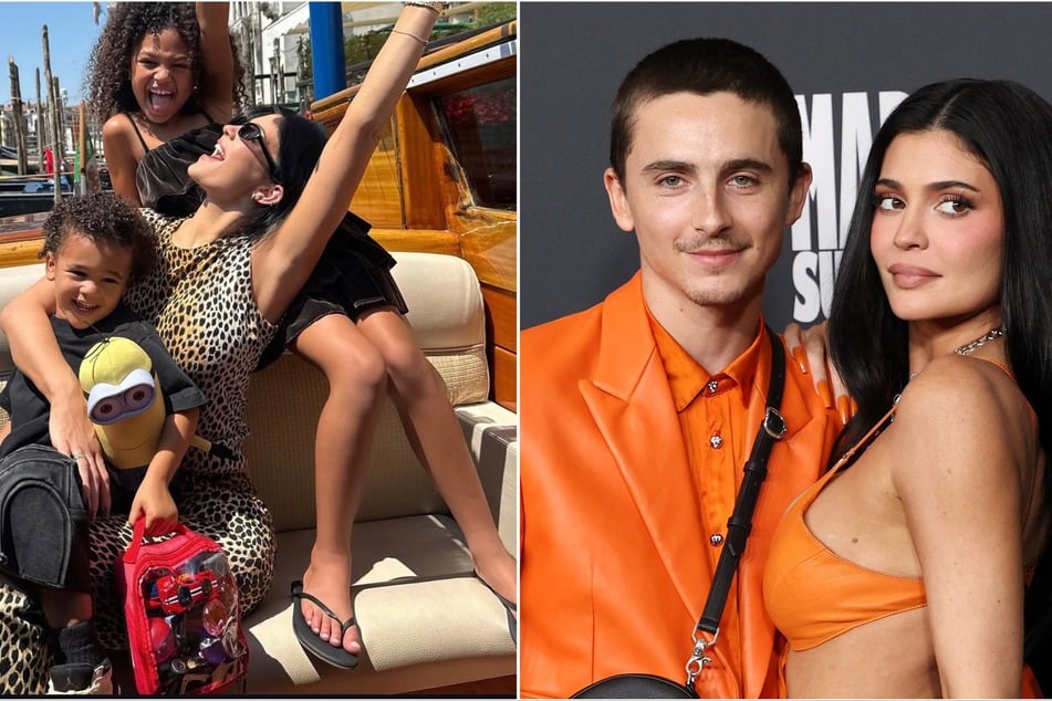 Kylie Jenner (r.) shared whether more kids are in the plans for her future and made a rare comment about Timothée Chalamet.