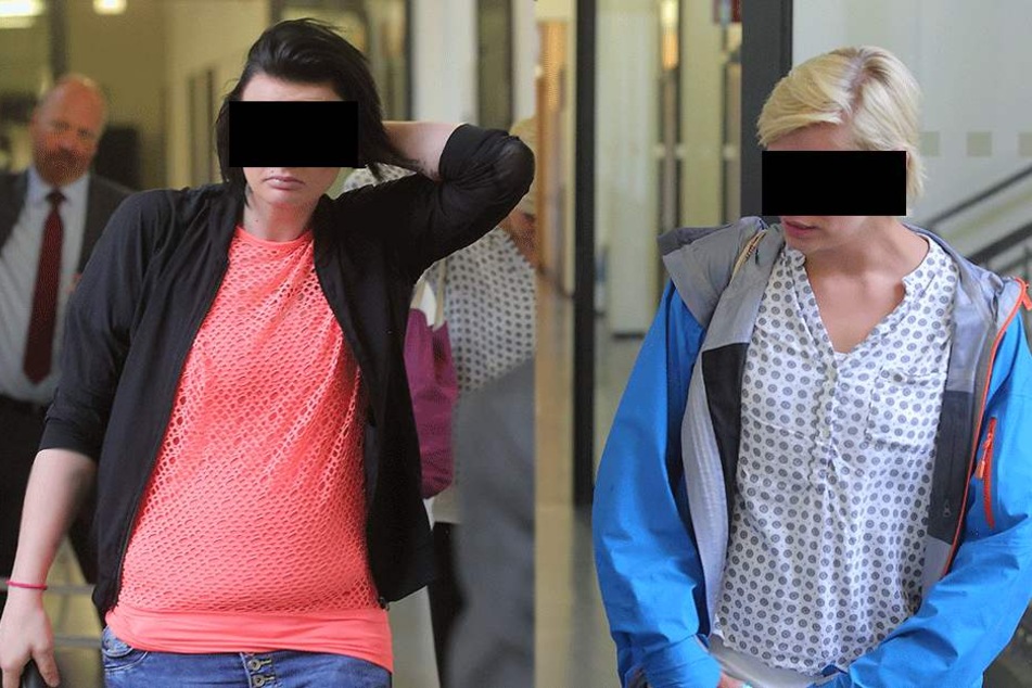 Elisa H. (27, l.) und Elisa L. (30) halfen Nico bei seinen Straftaten.