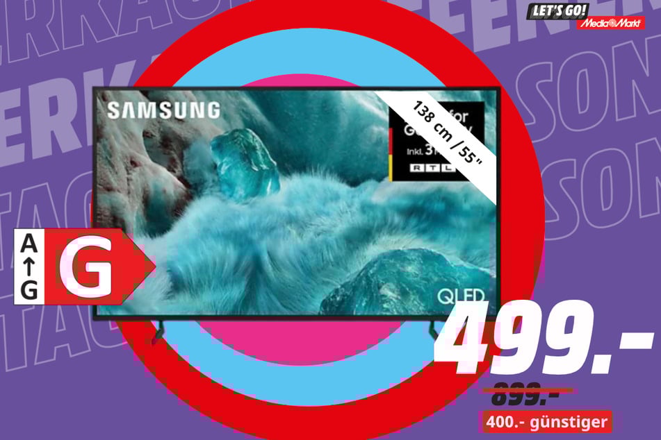 55-Zoll Samsung-Fernseher für 499 statt 899 Euro.