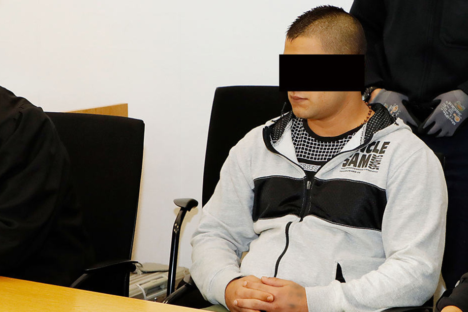 Richard B. am Mittwoch vor dem Landgericht Chemnitz.