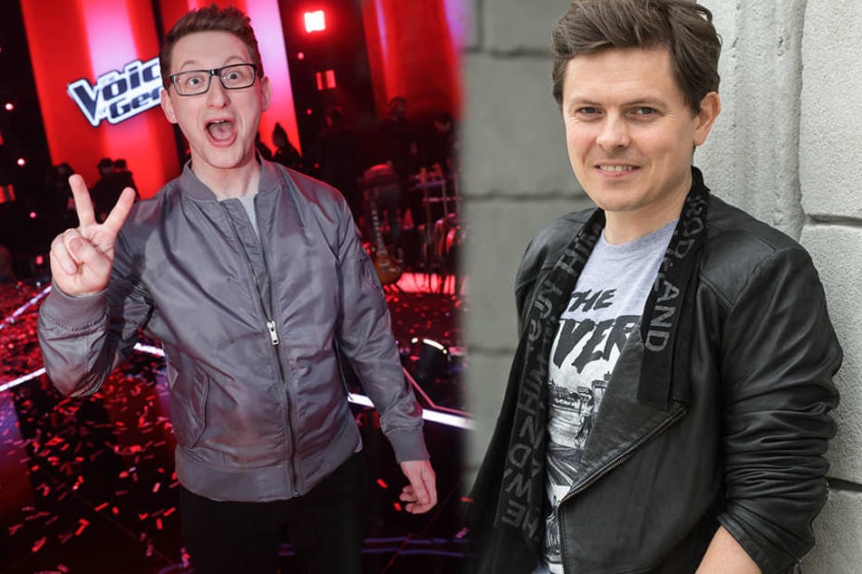 Der "Voice of Germany"-Gewinner Samuel Rösch (24) und sein Coach Michael Patrick Kelly (41).