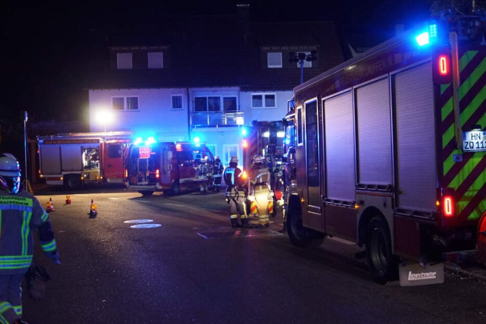 Einsatzkräfte vor Ort in Brackenheim.