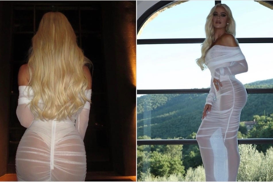 Khloé Kardashian bares booty in sheer Dolce & Gabbana dress
