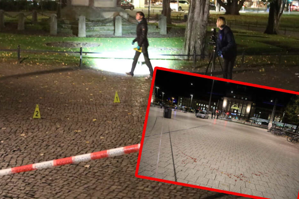 Eine mehrere Meter lange Blutspur zog sich durch den Bürgermeister-Müller-Park.