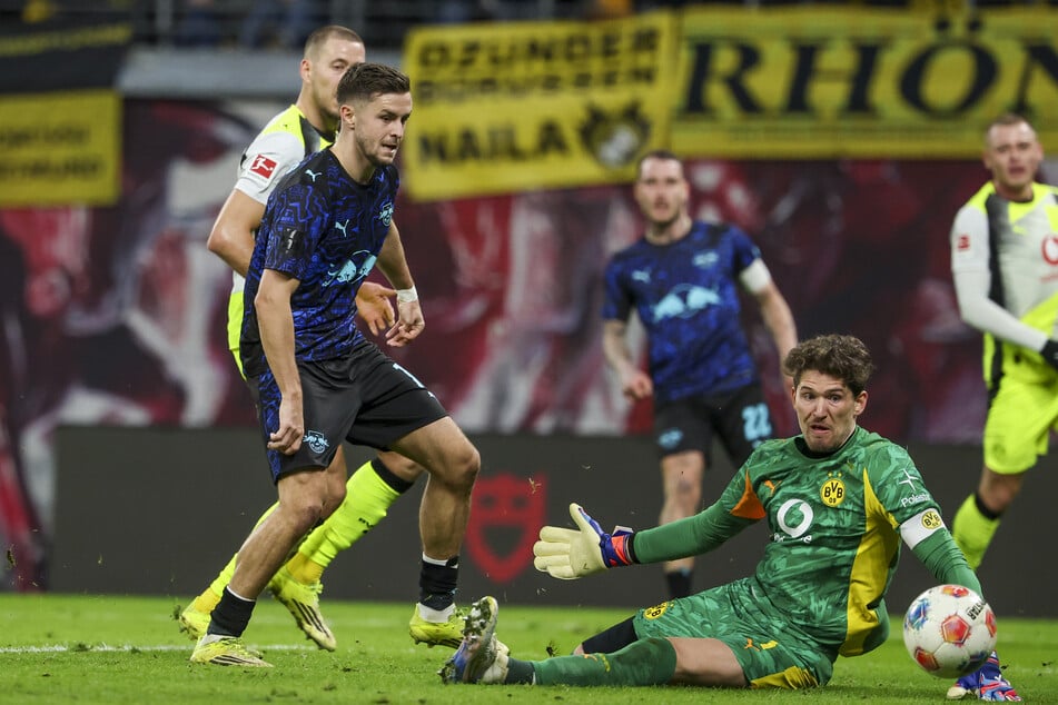 Der identische Spielzug von der Seite flach in den Strafraum auf Christoph Baumgartner führte für RB mehrfach zum Erfolg.