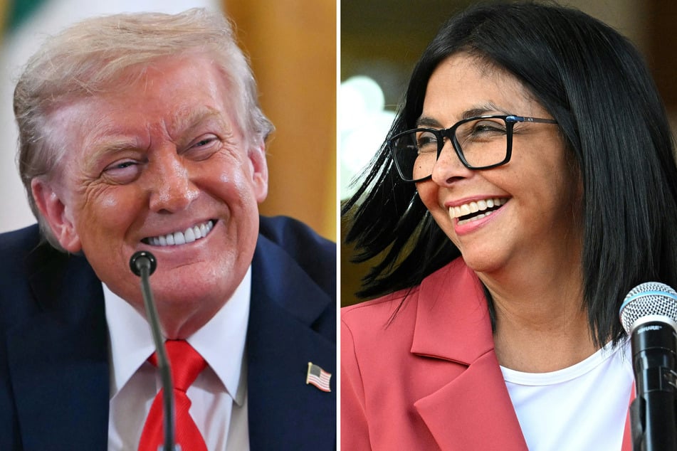 President Donald Trump (l.) is pushing to exploit Venezuela's mineral wealth as Delcy Rodriguez (r.) serves as interim leader following the ouster of Nicolás Maduro.