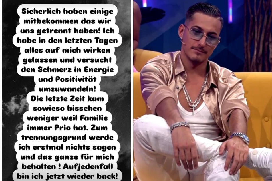 Hat auf Instagram das Beziehungsaus mit Jenny Degenhart (25) verkündet: Reality-Star Marvin Kleinen (28) ist wieder solo.