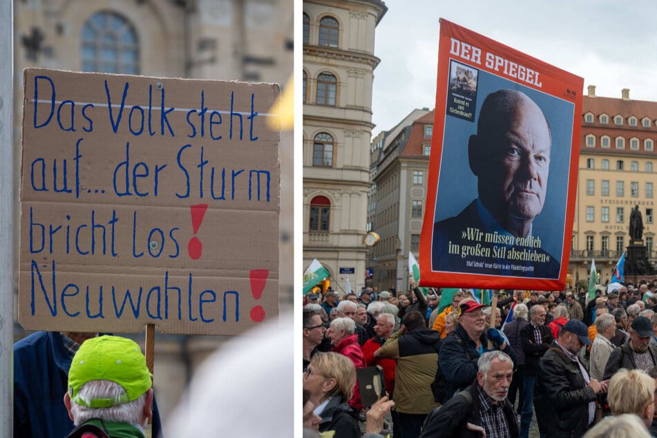 Pegida und Gegendemo in Dresden: Polizei sichert Versammlungen mit über 300 Beamten ab