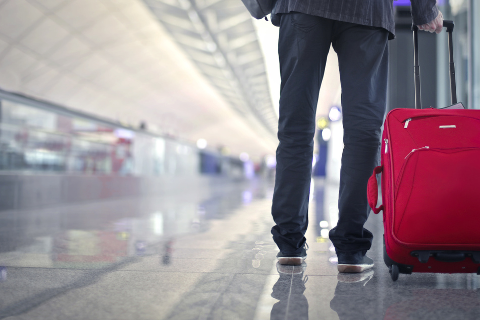 In the suitcases containing the body parts, officers found a baggage claim sticker with Satterthwaite's name on it (stock Image).