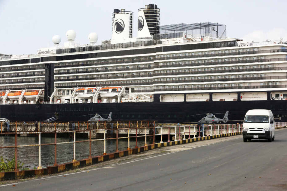 Die fünf Sachsen waren an Bord des Kreuzfahrtschiffes "Westerdam".