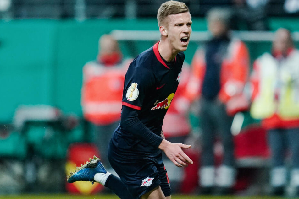 RB-Neuzugang Dani Olmo traf zum 1:2-Anschlusstreffer für Leipzig.