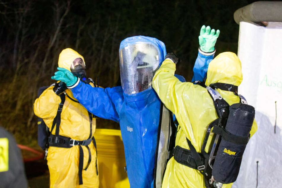 Über 100 Einsatzkräfte waren in Suhl im Einsatz.