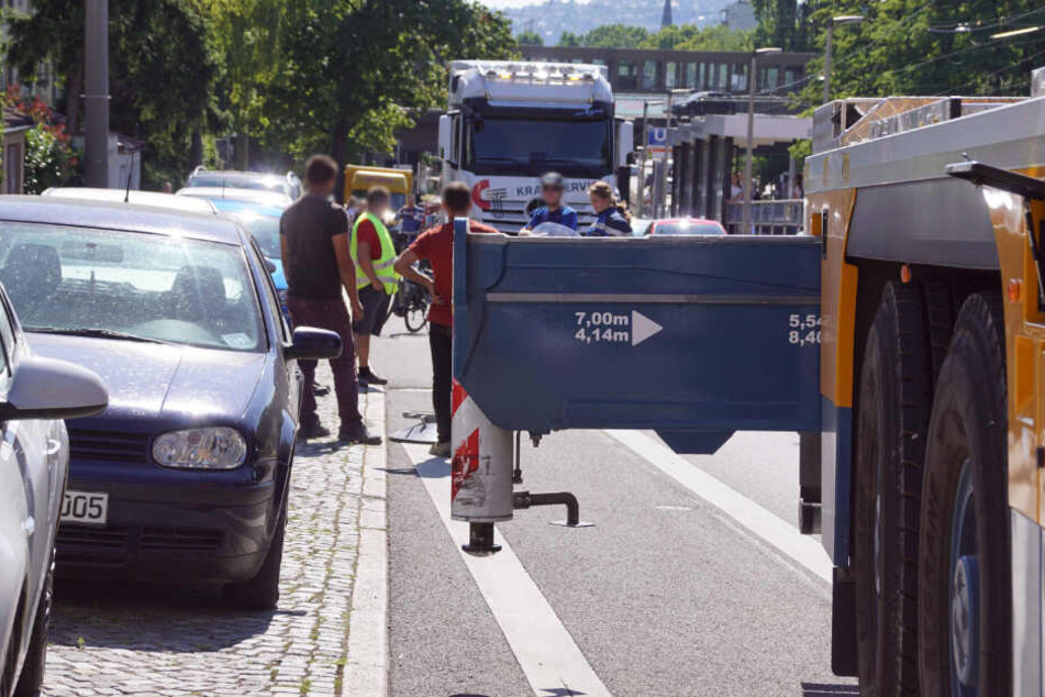 Diese Stütze war ausgefahren.