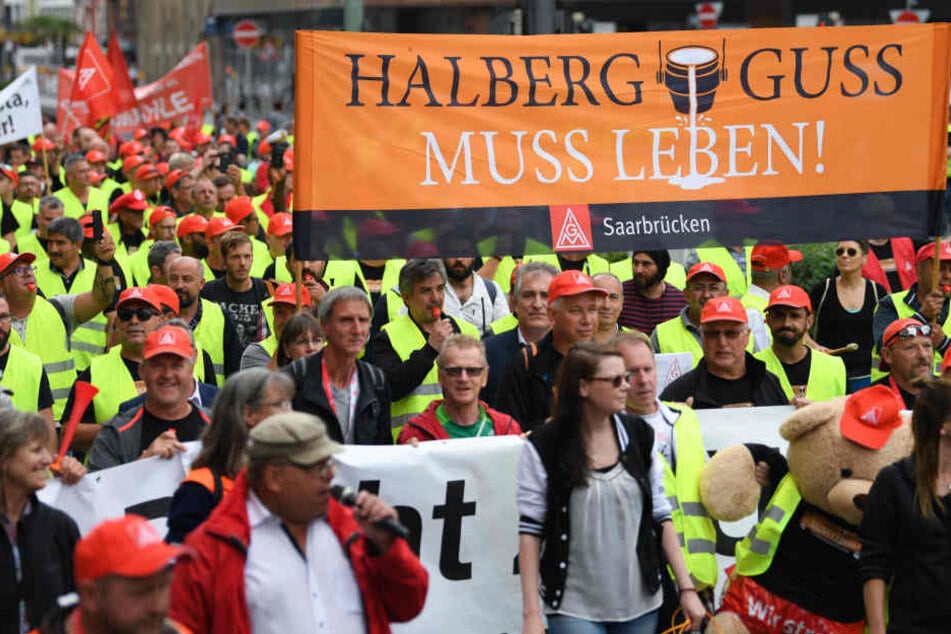 Seit dem 14. Juni streiken die Mitarbeiter der Neue Halberg Guss in Leipzig und Saarbrücken.