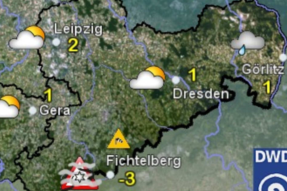 Am Sonntag wird es ungemütlich in Sachsen: Es muss mit Regen, Schnee und Frost gerechnet werden.