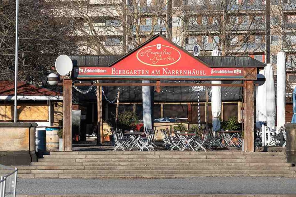 Der "Biergarten am Narrenhäusel" erinnert an das Haus des einstigen Hofnarrren Fröhlich.